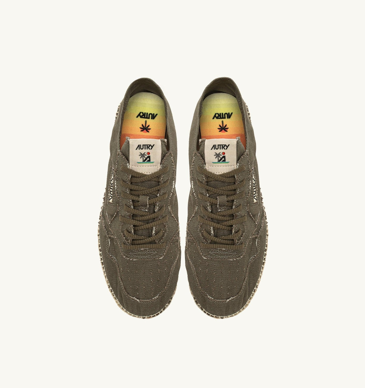 SANDY ESPADRILLES IN MILITARY CANVAS - AUTRY Everyday