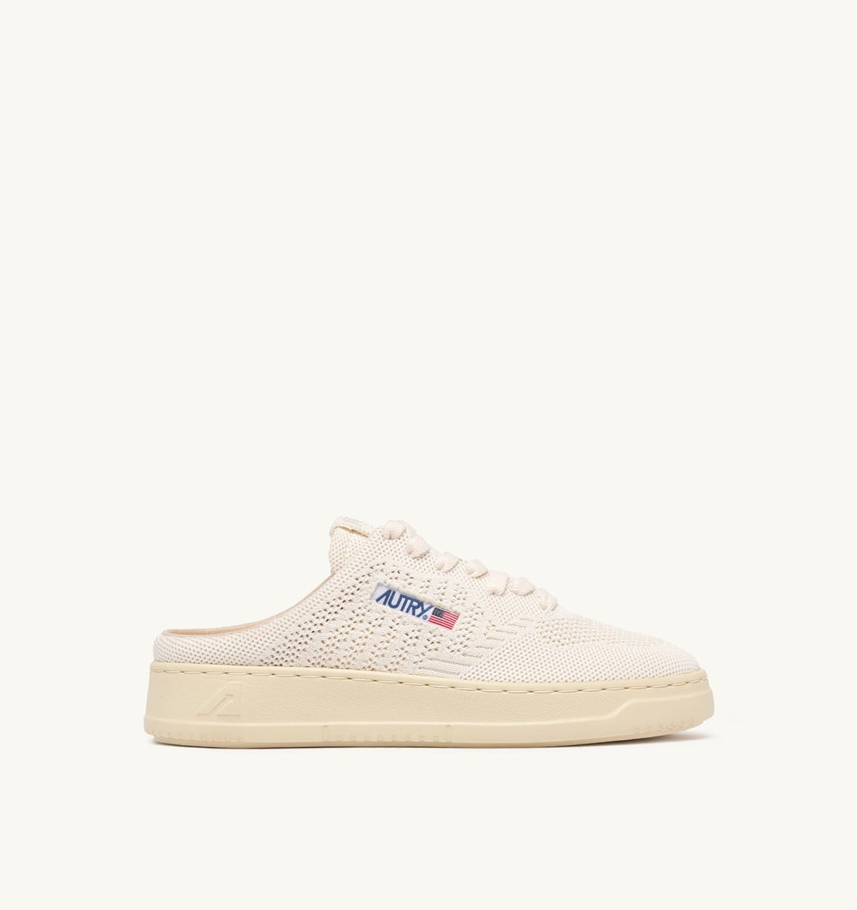 EASEKNIT MULE SNEAKERS COLOR IVORY WHITE - AUTRY Great Value