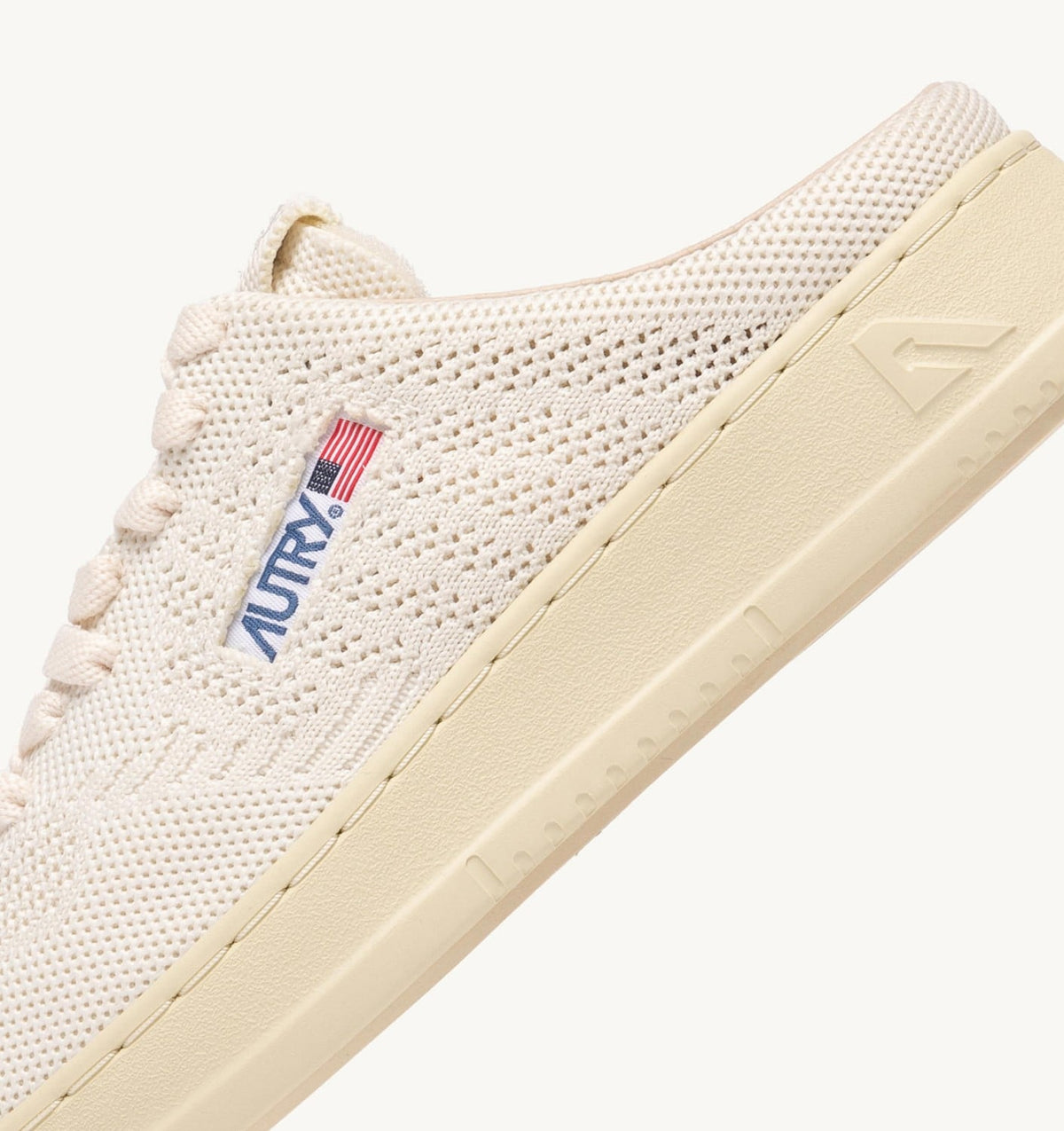 EASEKNIT MULE SNEAKERS COLOR IVORY WHITE - AUTRY Great Value