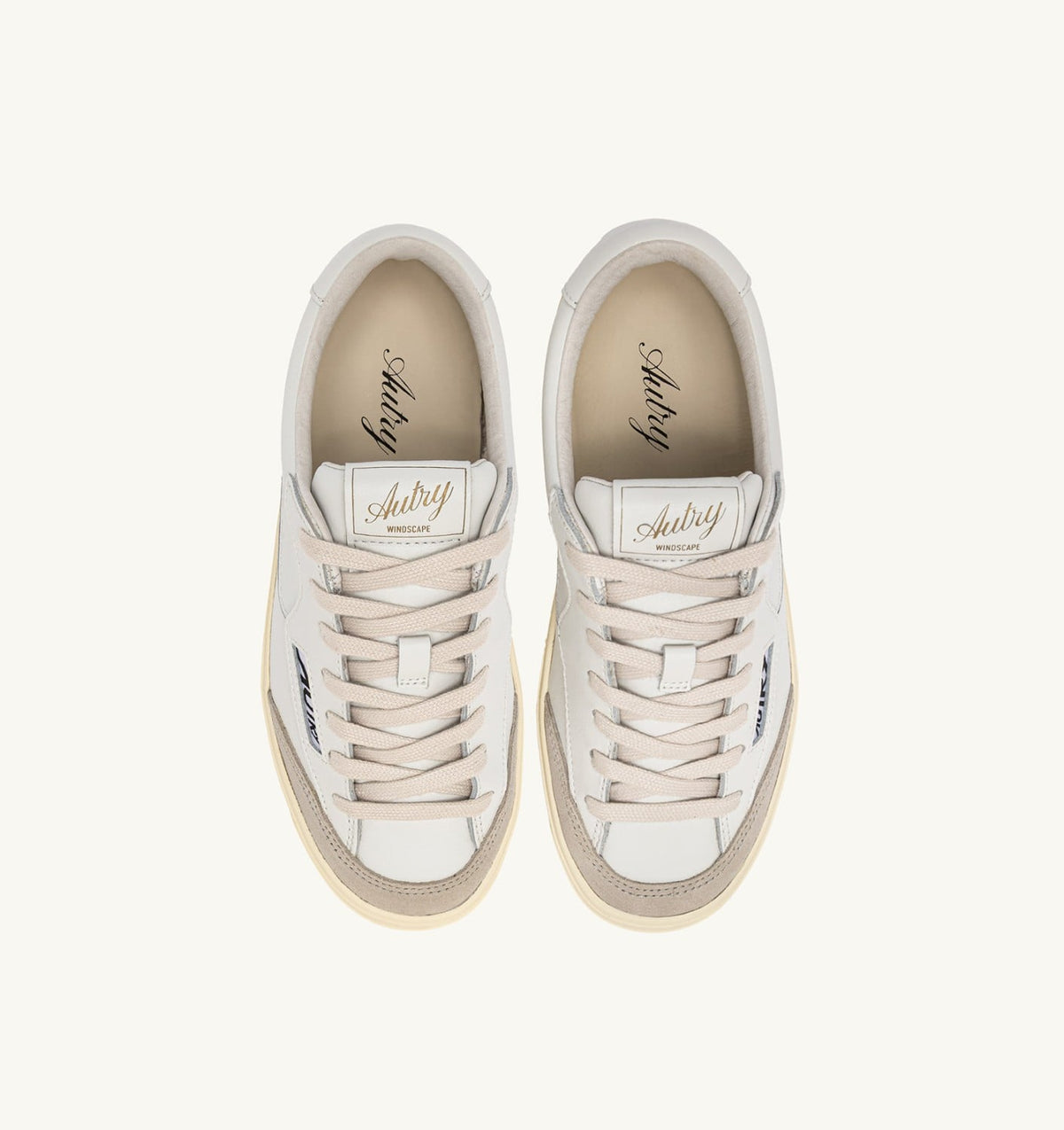 WINDSCAPE LOW SNEAKERS IN WHITE LEATHER - AUTRY Essential