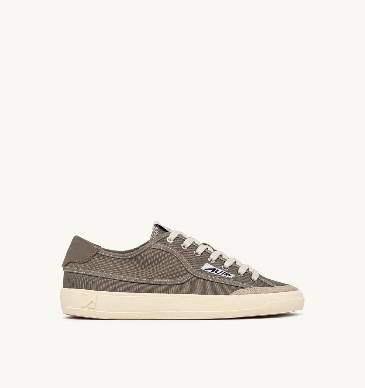 WINDSCAPE LOW SNEAKERS IN MILITARY CANVAS - AUTRY Quality
