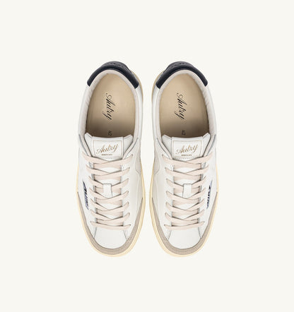 WINDSCAPE LOW SNEAKERS IN WHITE AND SPACE LEATHER - AUTRY Everyday