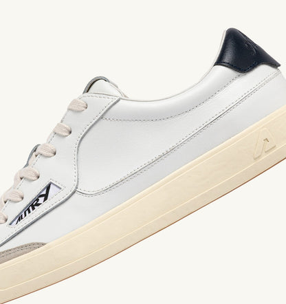WINDSCAPE LOW SNEAKERS IN WHITE AND SPACE LEATHER - AUTRY Everyday
