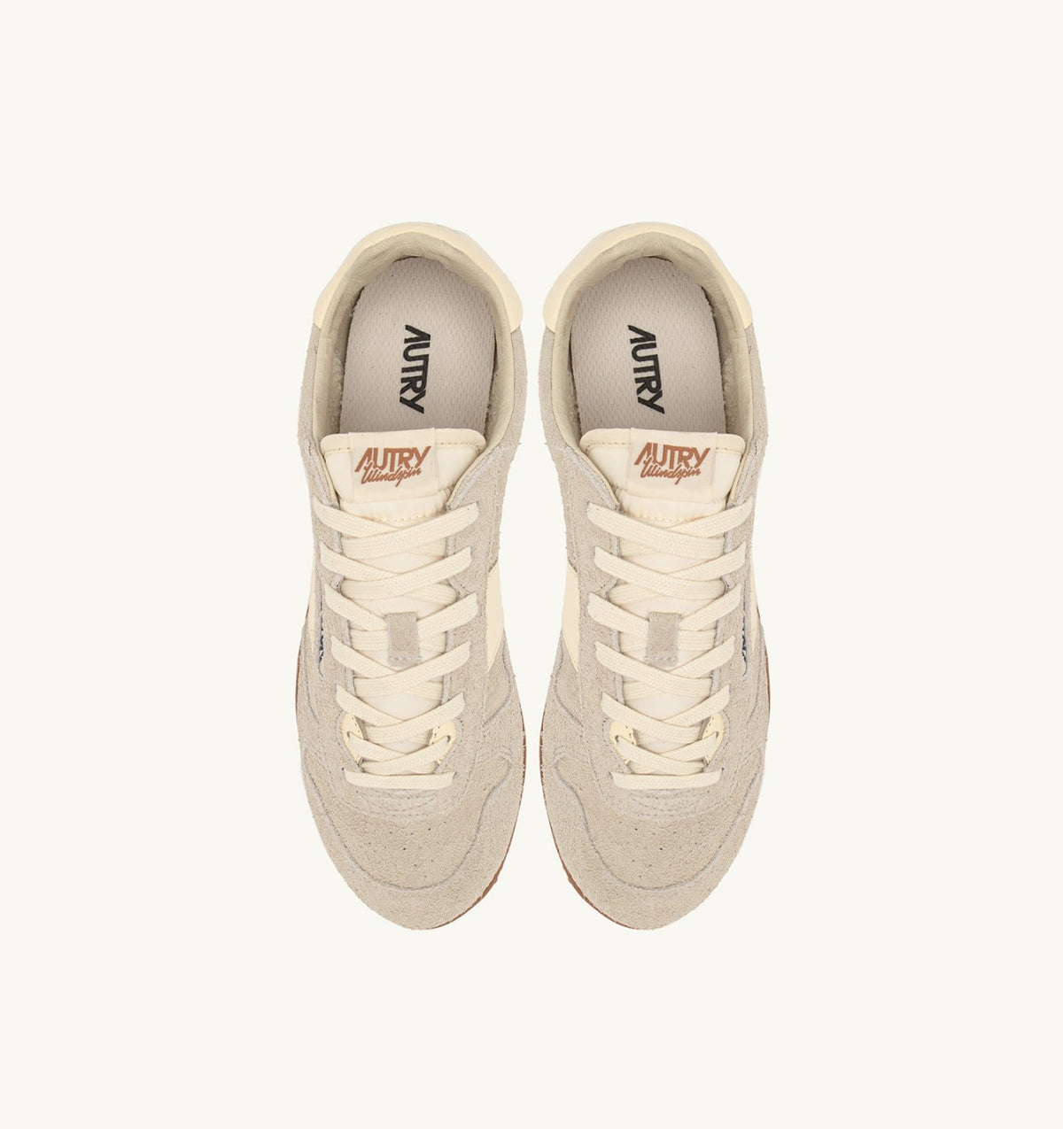 WINDSPIN SNEAKERS IN WIFE AND RUTABAGA SUEDE AND LEATHER - AUTRY Essential