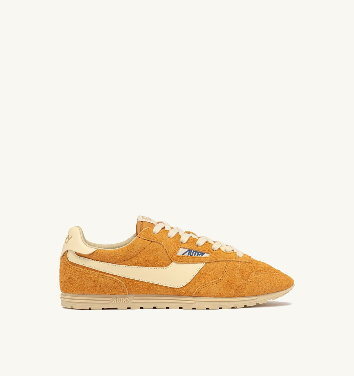 SNEAKERS WINDSPIN IN SUEDE AND LEATHER COLOR CADMIUM AND RUTABAGA - AUTRY Everyday