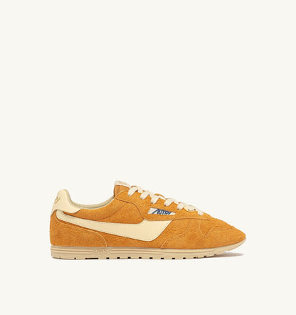 SNEAKERS WINDSPIN IN SUEDE AND LEATHER COLOR CADMIUM AND RUTABAGA - AUTRY Everyday