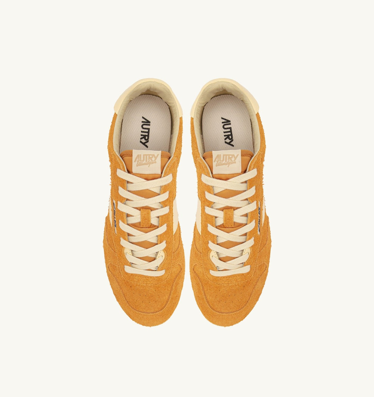 SNEAKERS WINDSPIN IN SUEDE AND LEATHER COLOR CADMIUM AND RUTABAGA - AUTRY Everyday