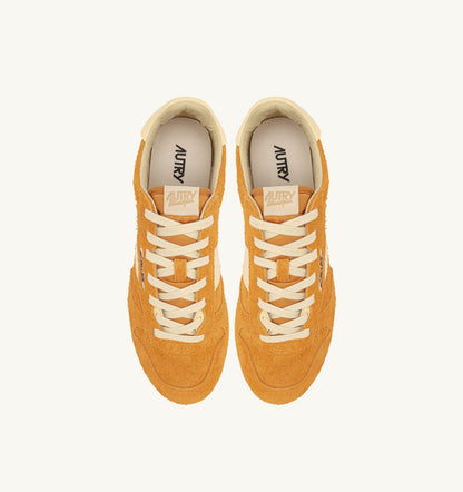 SNEAKERS WINDSPIN IN SUEDE AND LEATHER COLOR CADMIUM AND RUTABAGA - AUTRY Everyday