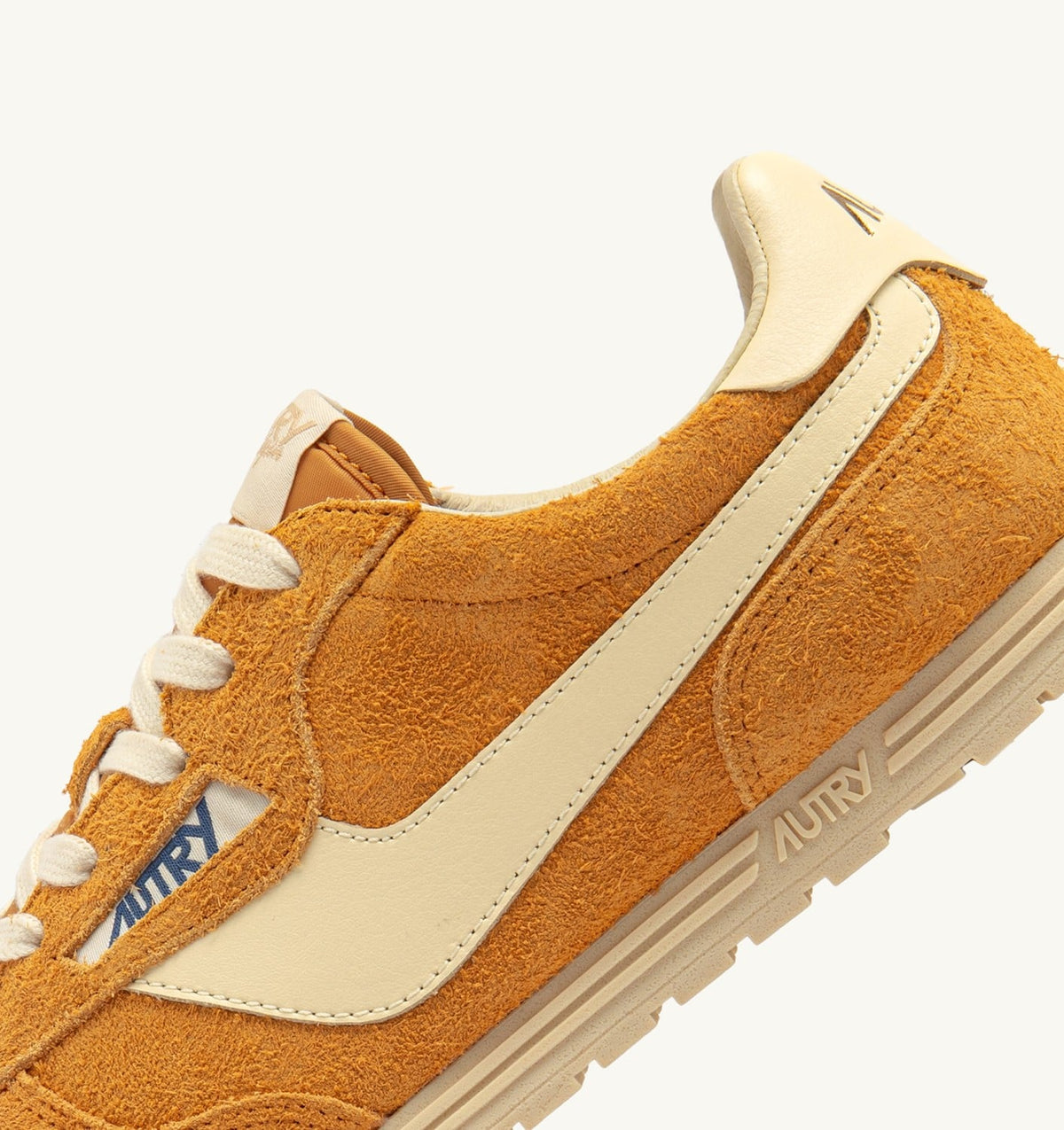 SNEAKERS WINDSPIN IN SUEDE AND LEATHER COLOR CADMIUM AND RUTABAGA - AUTRY Everyday