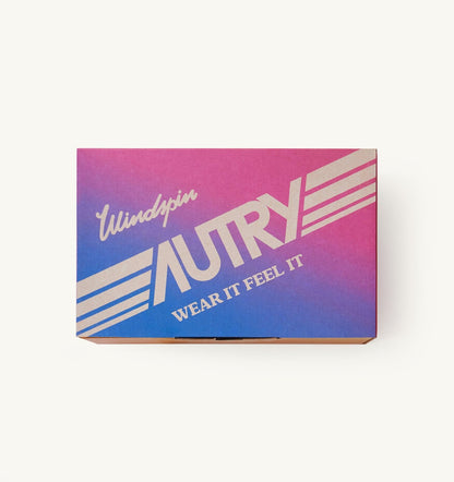 SNEAKERS WINDSPIN IN SUEDE AND LEATHER COLOR MINERAL YELLOW AND RUTABAGA - AUTRY Value