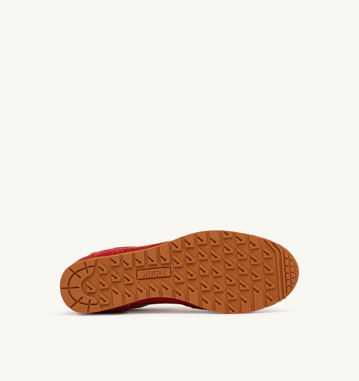 SNEAKERS WINDSPIN IN SUEDE AND LEATHER COLOR IMPERIAL RED AND RUTABAGA - AUTRY Latest
