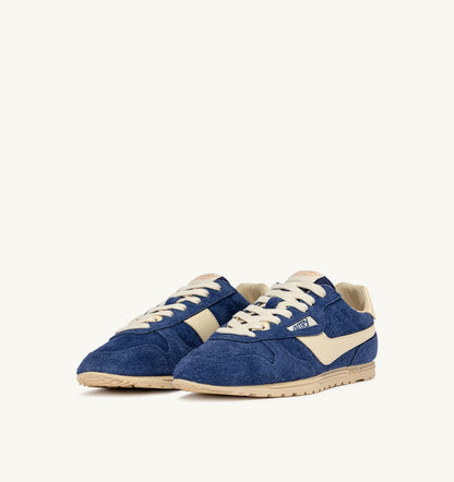 SNEAKERS WINDSPIN IN SUEDE AND LEATHER COLOR INFINITO AND RUTABAGA - AUTRY Quality
