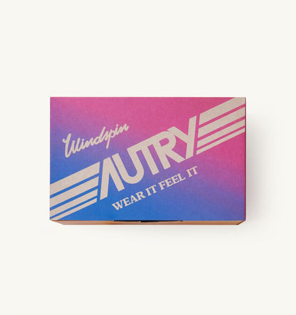 SNEAKERS WINDSPIN IN SUEDE AND LEATHER COLOR INFINITO AND RUTABAGA - AUTRY Quality
