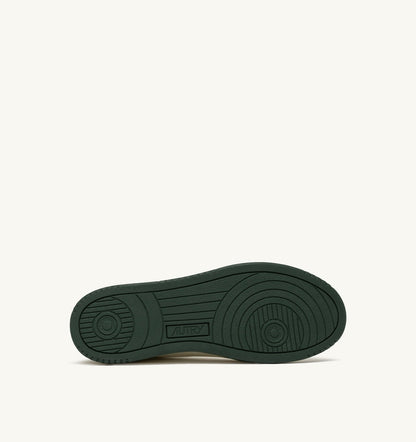 MED-WAY SNEAKERS IN LEATHER COLOR MARSHMALLOW AND MOUNTAIN - AUTRY Value