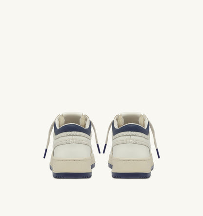 MED-WAY SNEAKERS IN LEATHER COLOR MARSHMALLOW AND ENSIGN BLUE - AUTRY Great Value