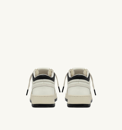 MED-WAY SNEAKERS IN LEATHER COLOR MARSHMALLOW AND BLACK - AUTRY Latest