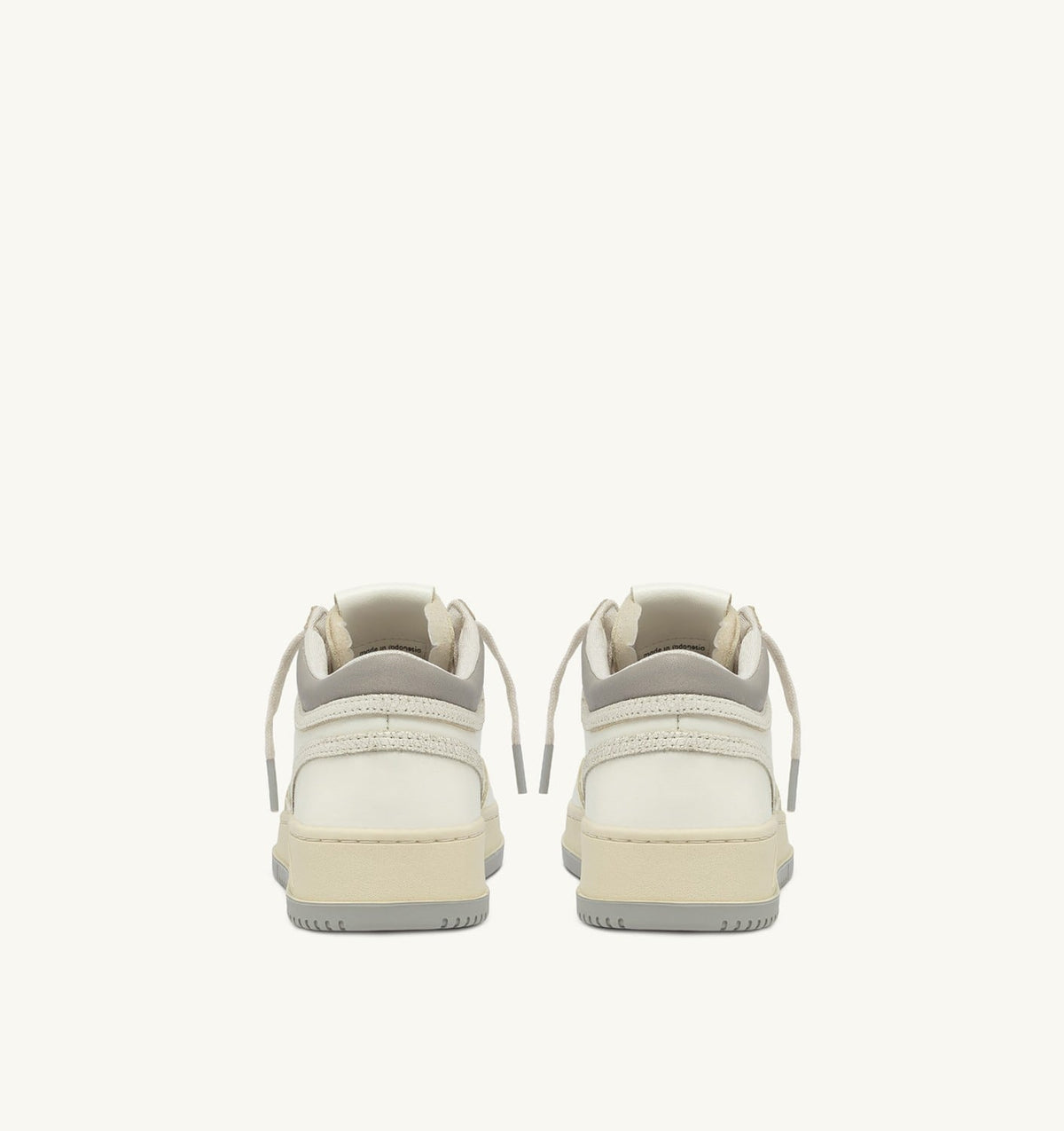 MED-WAY SNEAKERS IN LEATHER COLOR MARSHMALLOW AND VAPOR - AUTRY Quality