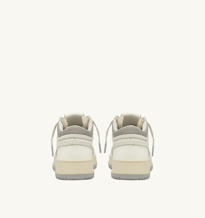 MED-WAY SNEAKERS IN LEATHER COLOR MARSHMALLOW AND VAPOR - AUTRY Quality