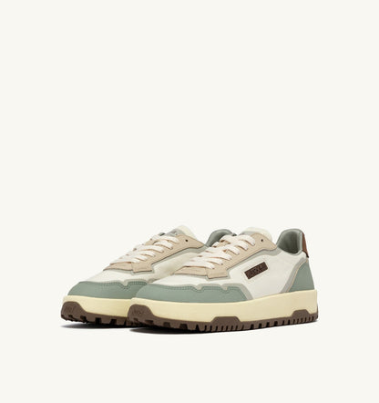 WILDPACE LOW SNEAKERS IN MARSHMALLOW AND SEA GRASS CORDURA AND LEATHER - AUTRY Everyday