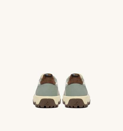 WILDPACE LOW SNEAKERS IN MARSHMALLOW AND SEA GRASS CORDURA AND LEATHER - AUTRY Everyday