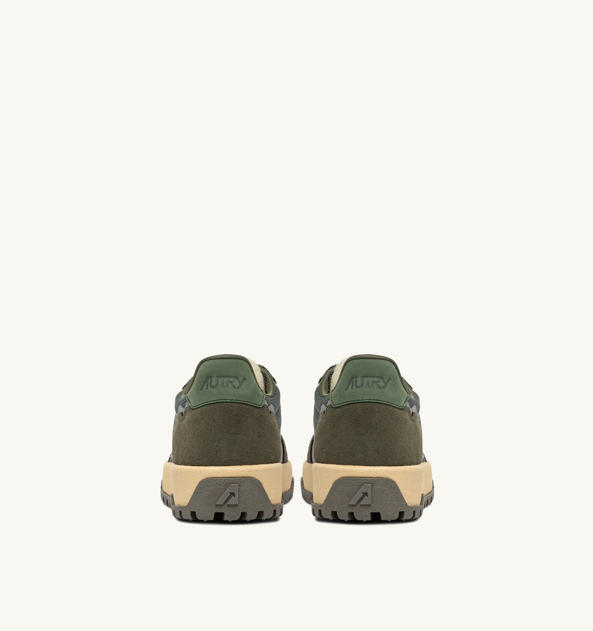 WILDPACE LOW SNEAKERS IN SCHIO AND MILITARY DRAGON MESH AND SUEDE - AUTRY Great Value