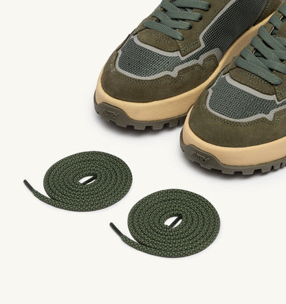 WILDPACE LOW SNEAKERS IN SCHIO AND MILITARY DRAGON MESH AND SUEDE - AUTRY Great Value