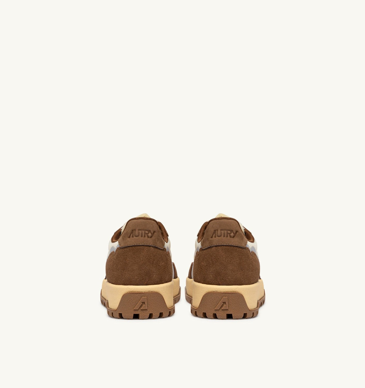 WILDPACE SNEAKERS IN MARSHMALLOW AND CIGAR DRAGON MESH AND SUEDE - AUTRY Essential