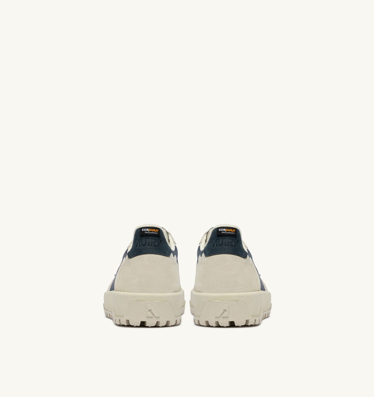 WILDPACE LOW SNEAKERS IN WHITE AND SPACE BLUE CORDURA AND SUEDE - AUTRY Latest