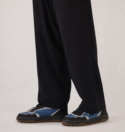 WILDPACE LOW SNEAKERS IN RIPSTOP NYLON AND LEATHER COLOR DARK BLUE AND BLACK - AUTRY Essential