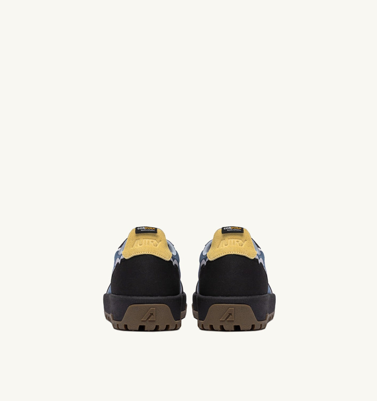 WILDPACE LOW SNEAKERS IN RIPSTOP NYLON AND LEATHER COLOR DARK BLUE AND BLACK - AUTRY Essential