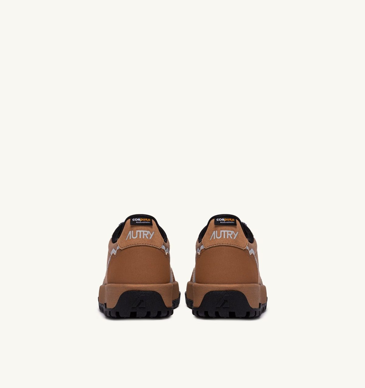 WILDPACE LOW SNEAKERS IN RIPSTOP NYLON AND LEATHER COLOR BROWN SUGAR AND REFLEX - AUTRY Great Value
