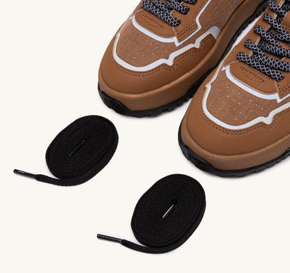 WILDPACE LOW SNEAKERS IN RIPSTOP NYLON AND LEATHER COLOR BROWN SUGAR AND REFLEX - AUTRY Great Value