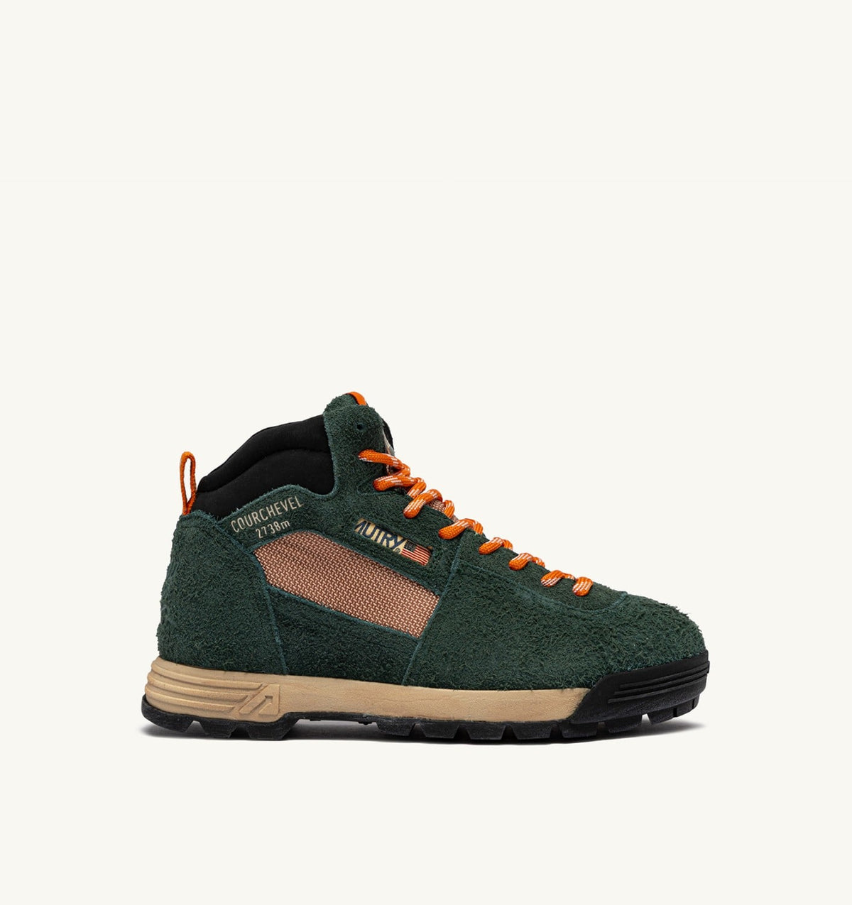 MALGA COURCHEVEL IN PINE AND ORANGE OCHRE SUEDE - AUTRY Essential