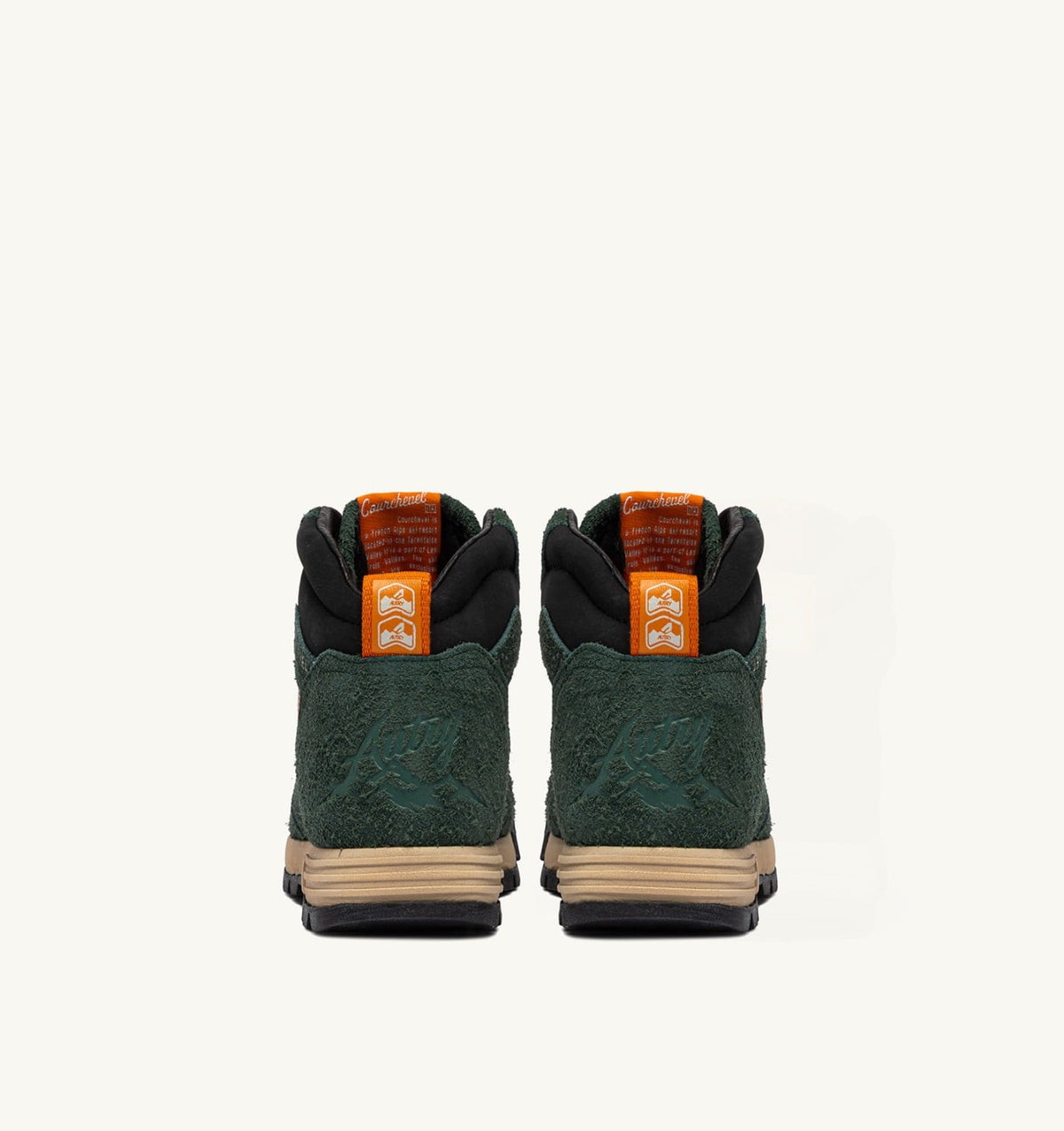 MALGA COURCHEVEL IN PINE AND ORANGE OCHRE SUEDE - AUTRY Essential