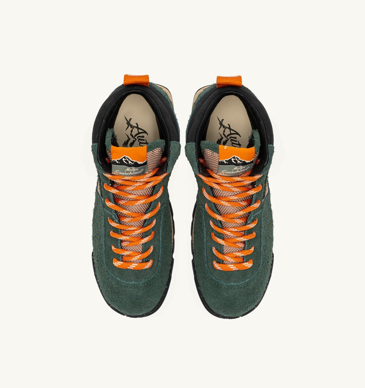 MALGA COURCHEVEL IN PINE AND ORANGE OCHRE SUEDE - AUTRY Essential