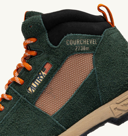 MALGA COURCHEVEL IN PINE AND ORANGE OCHRE SUEDE - AUTRY Essential