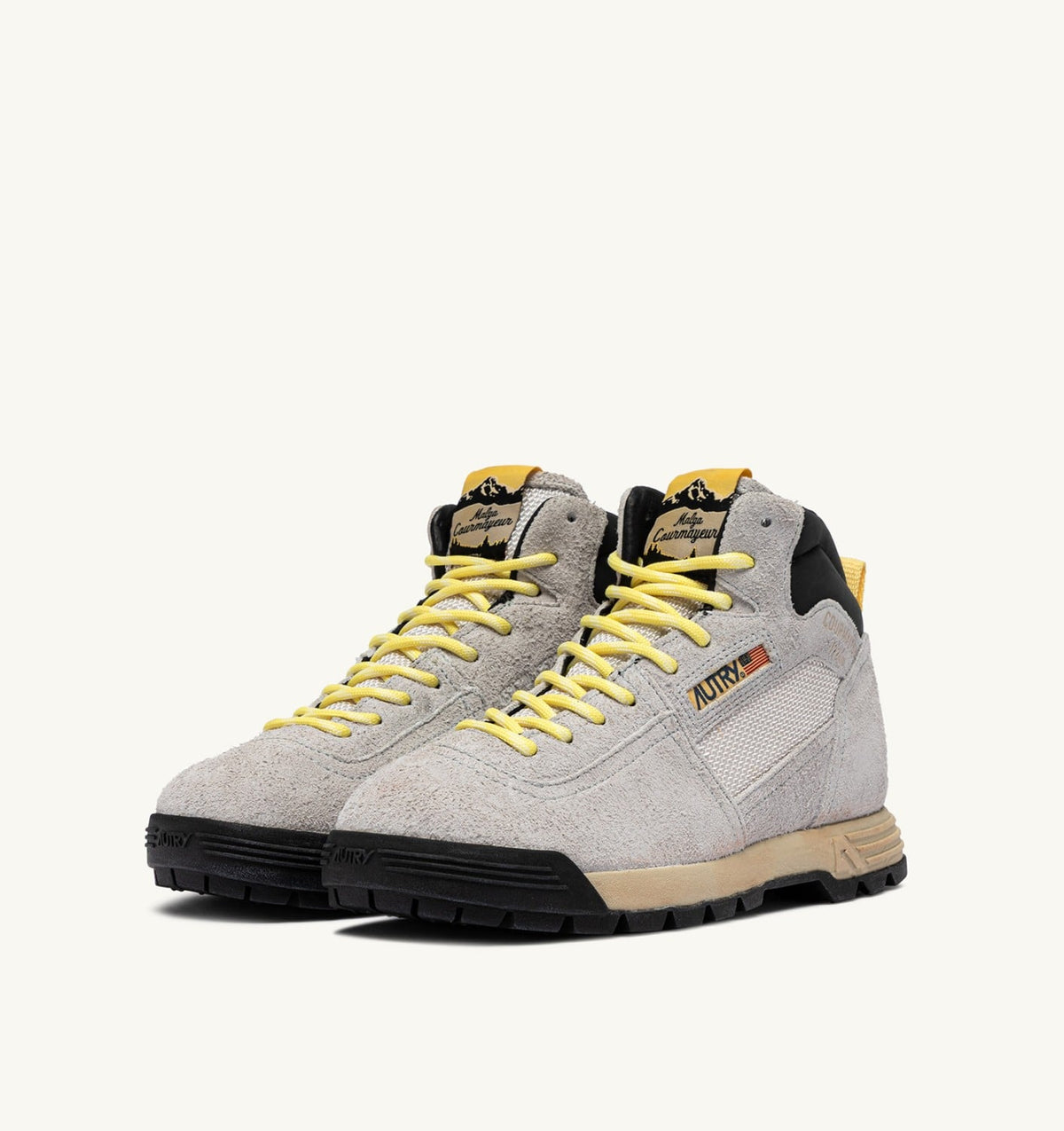MALGA COURMAYEUR IN ICE AND LEMON DROP SUEDE - AUTRY Everyday