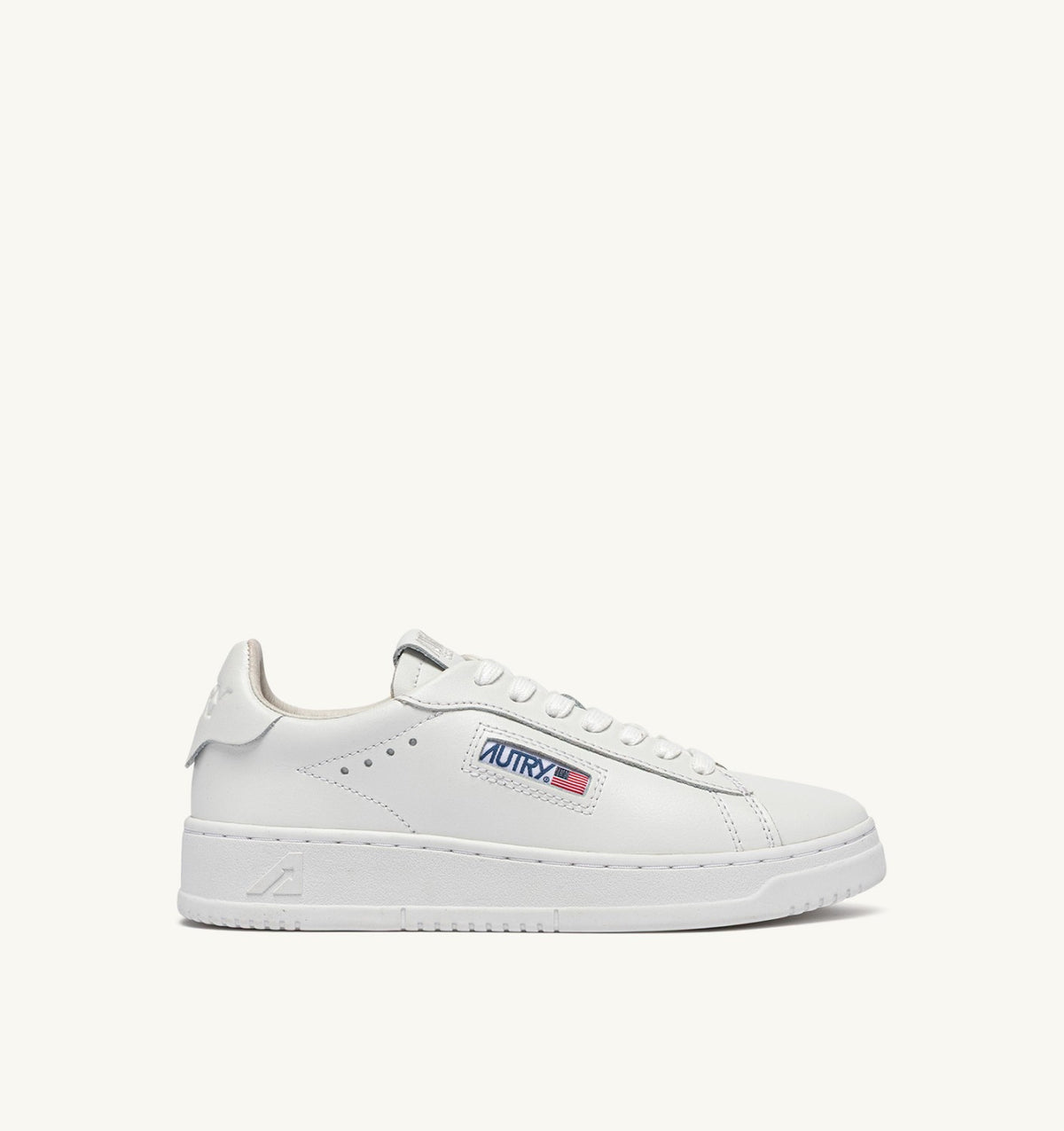 DALLAS LOW SNEAKERS IN WHITE LEATHER - AUTRY Great Value