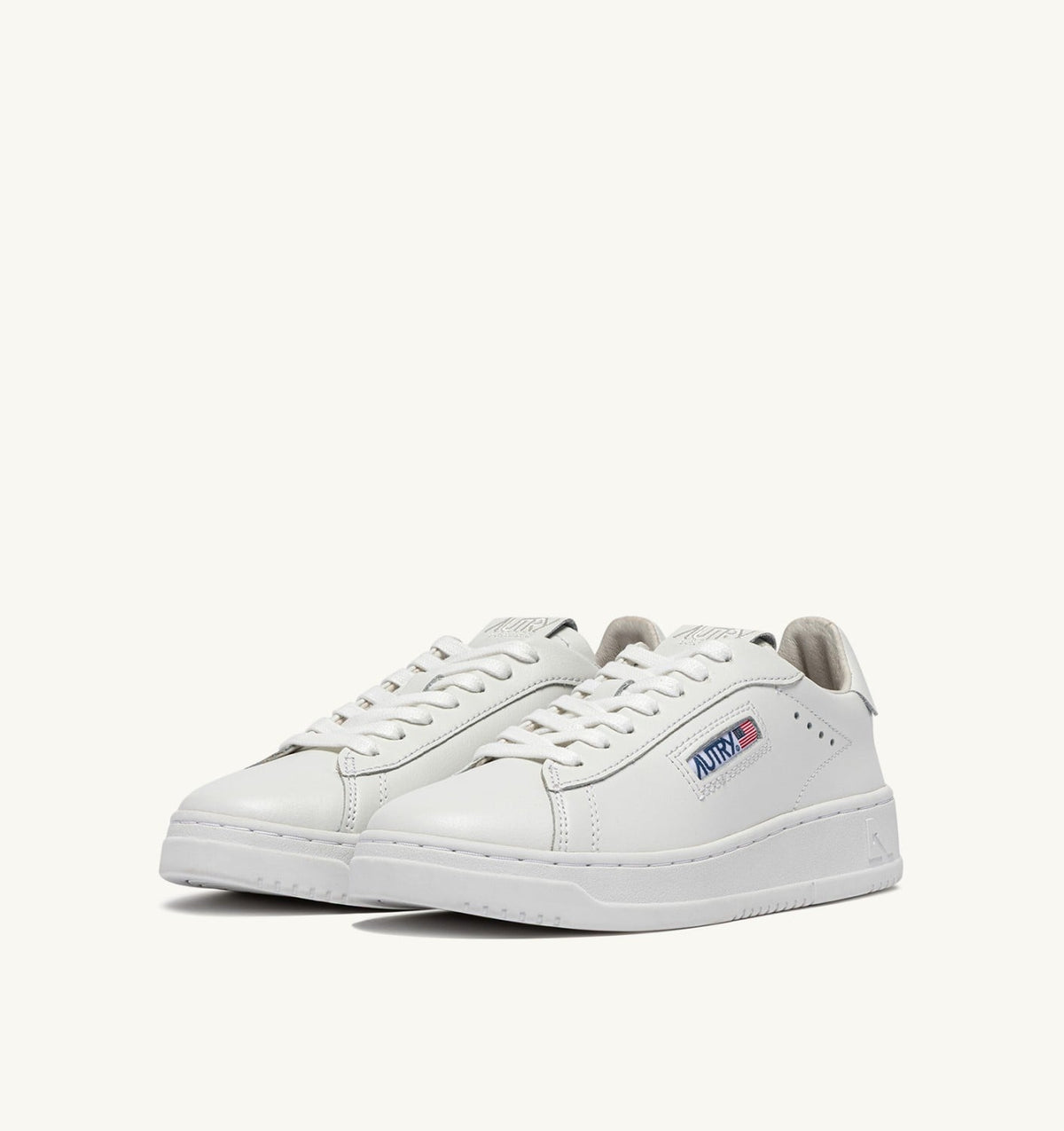 DALLAS LOW SNEAKERS IN WHITE LEATHER - AUTRY Great Value