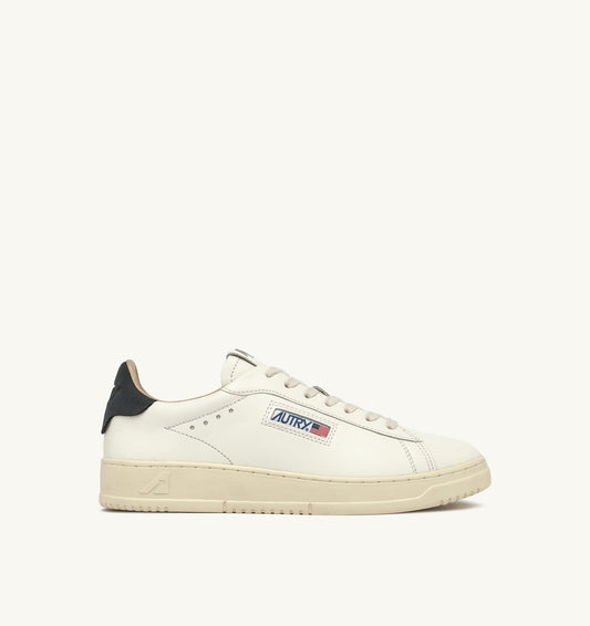 DALLAS LOW SNEAKERS IN WHITE AND SPACE LEATHER - AUTRY Quality