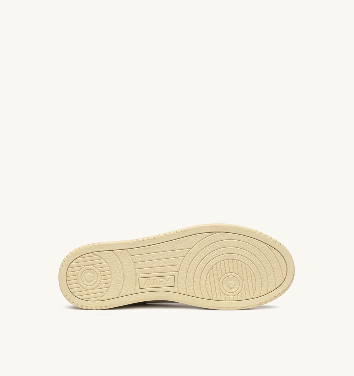 DALLAS LOW SNEAKERS IN MARSHMALLOW AND MOREL LEATHER - AUTRY Classic