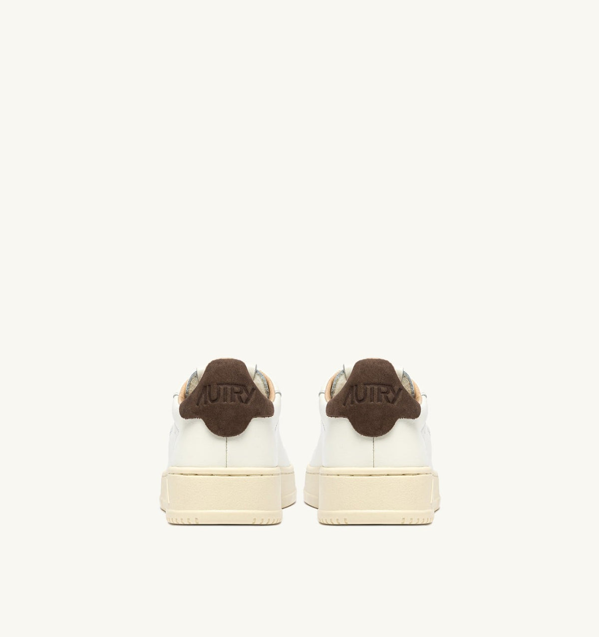 DALLAS LOW SNEAKERS IN TEAK AND MARSHMALLOW LEATHER - AUTRY Everyday