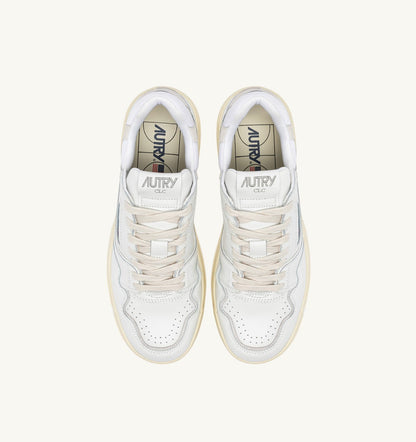 CLC LOW SNEAKERS IN WHITE AND SUEDE LEATHER - AUTRY Great Value