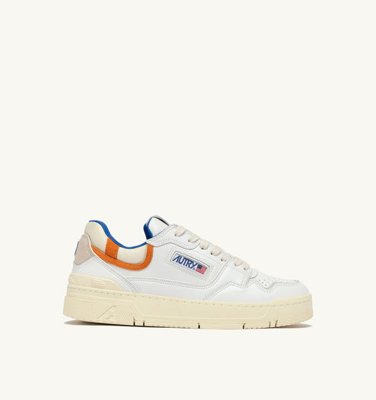 SNEAKERS CLC LOW IN WHITE AND FANTA LEATHER - AUTRY Latest