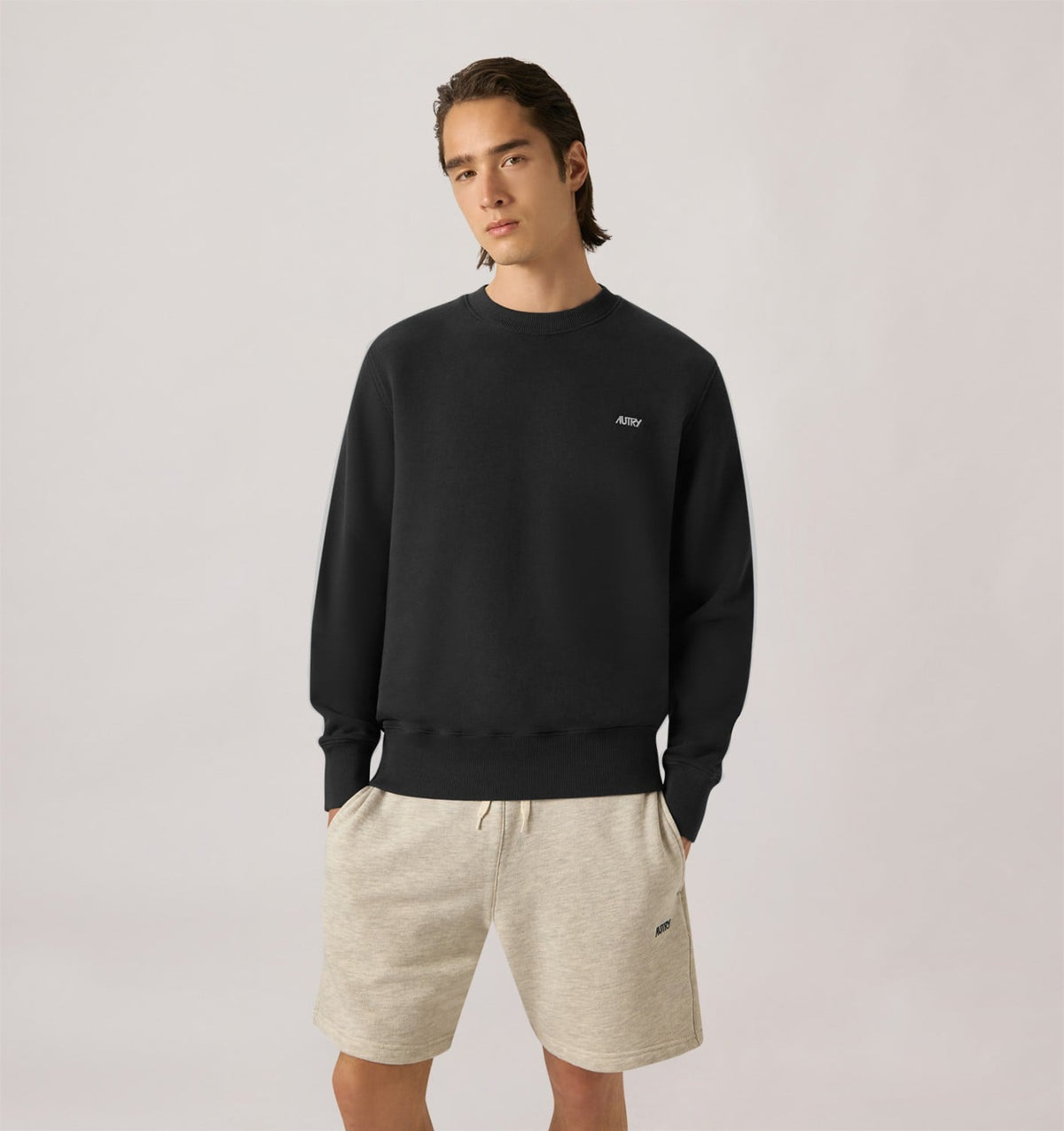 CREWNECK SWEATSHIRT WITH EMBROIDERED LOGO FOR MAN - AUTRY Great Value