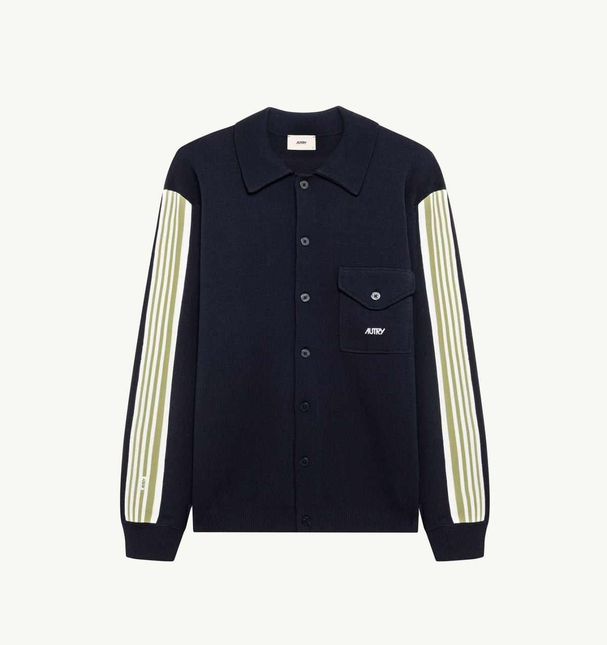 KNITTED VISCOSE SHIRT JACKET MAN - AUTRY Value