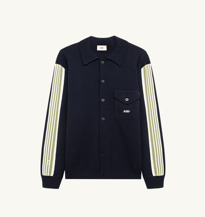 KNITTED VISCOSE SHIRT JACKET MAN - AUTRY Value