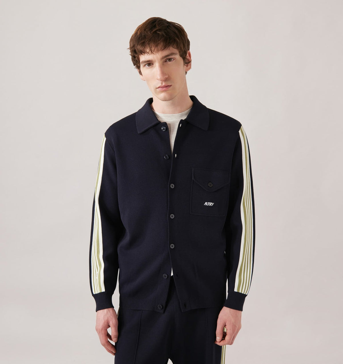 KNITTED VISCOSE SHIRT JACKET MAN - AUTRY Value