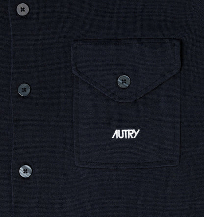 KNITTED VISCOSE SHIRT JACKET MAN - AUTRY Value