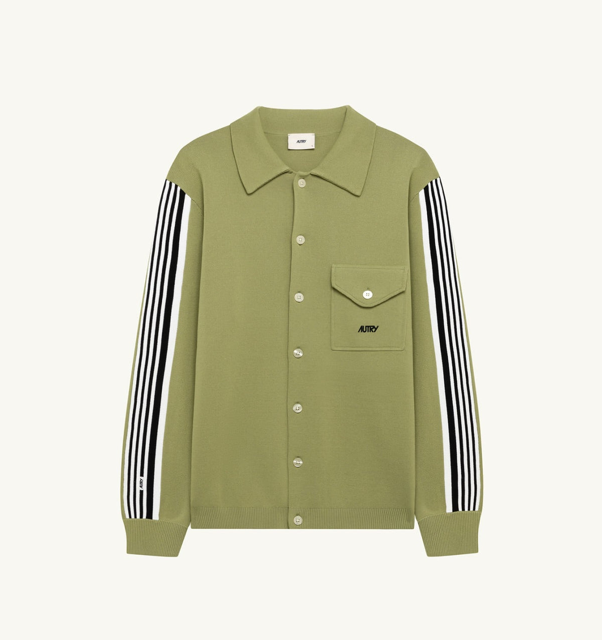 KNITTED VISCOSE SHIRT JACKET MAN - AUTRY Great Value